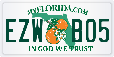 FL license plate EZWB05