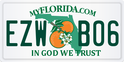 FL license plate EZWB06