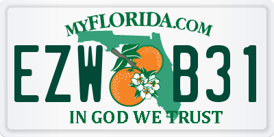 FL license plate EZWB31