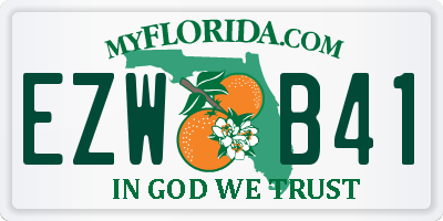 FL license plate EZWB41