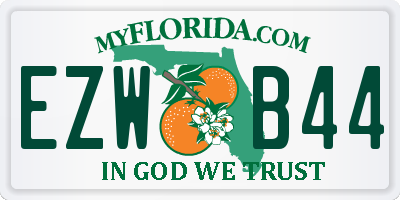 FL license plate EZWB44