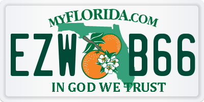 FL license plate EZWB66