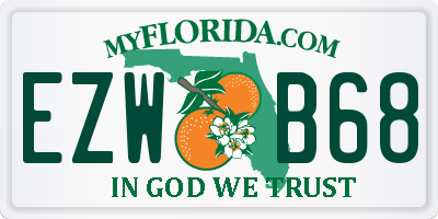 FL license plate EZWB68