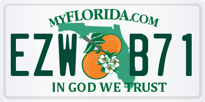 FL license plate EZWB71