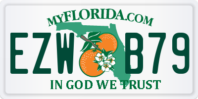 FL license plate EZWB79