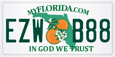 FL license plate EZWB88