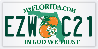 FL license plate EZWC21