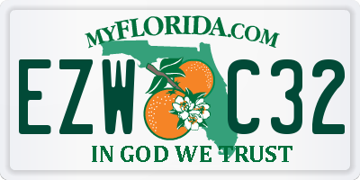 FL license plate EZWC32