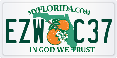 FL license plate EZWC37