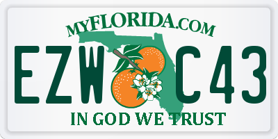 FL license plate EZWC43