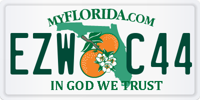 FL license plate EZWC44