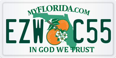 FL license plate EZWC55