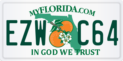 FL license plate EZWC64