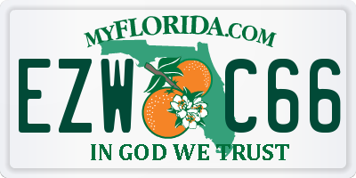 FL license plate EZWC66