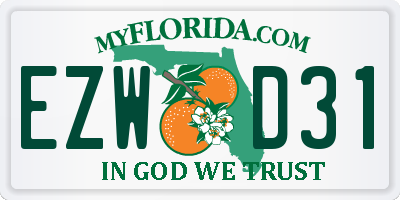 FL license plate EZWD31