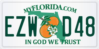 FL license plate EZWD48