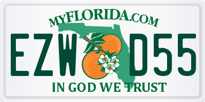 FL license plate EZWD55