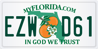 FL license plate EZWD61