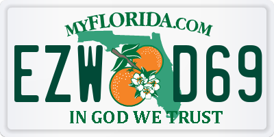 FL license plate EZWD69