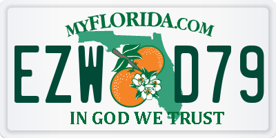 FL license plate EZWD79