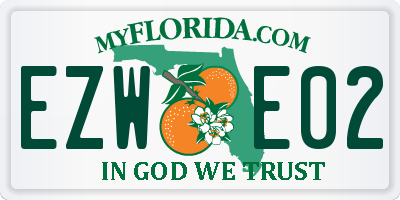 FL license plate EZWE02