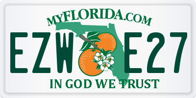 FL license plate EZWE27