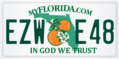 FL license plate EZWE48