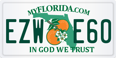 FL license plate EZWE60