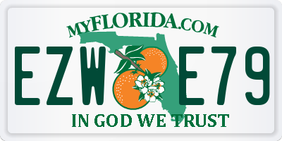 FL license plate EZWE79