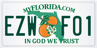 FL license plate EZWF01