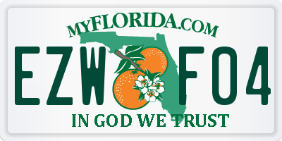 FL license plate EZWF04