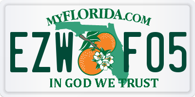 FL license plate EZWF05