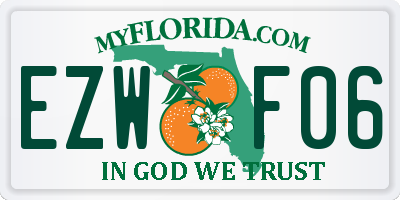 FL license plate EZWF06