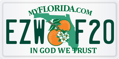 FL license plate EZWF20