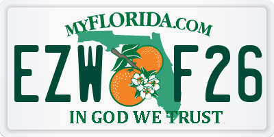 FL license plate EZWF26