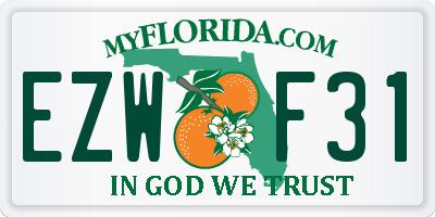 FL license plate EZWF31