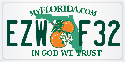 FL license plate EZWF32