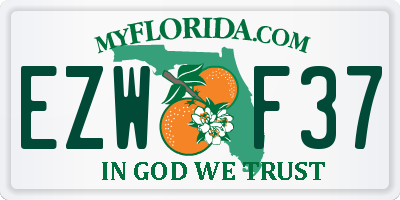 FL license plate EZWF37