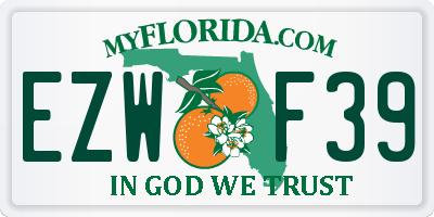 FL license plate EZWF39