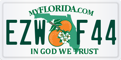 FL license plate EZWF44