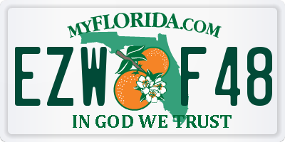 FL license plate EZWF48