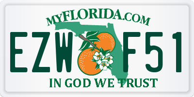 FL license plate EZWF51