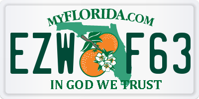 FL license plate EZWF63