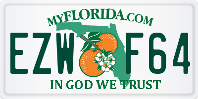 FL license plate EZWF64