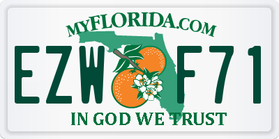 FL license plate EZWF71