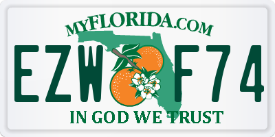 FL license plate EZWF74