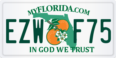 FL license plate EZWF75