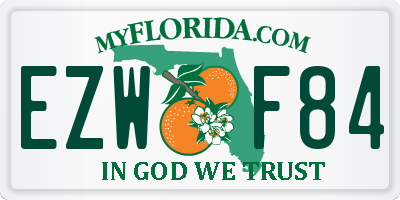 FL license plate EZWF84