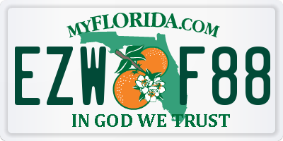 FL license plate EZWF88