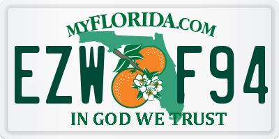 FL license plate EZWF94